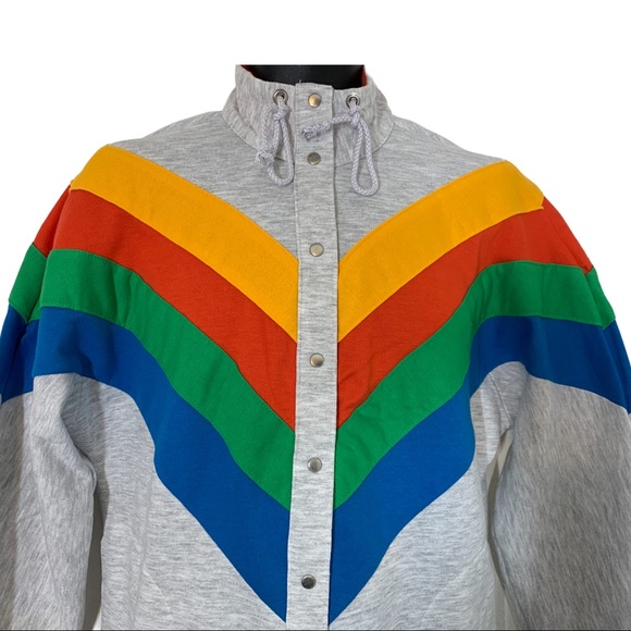 VTG Xtrovert Multicolor Colorful Retro Sweater - Picture 2 of 5